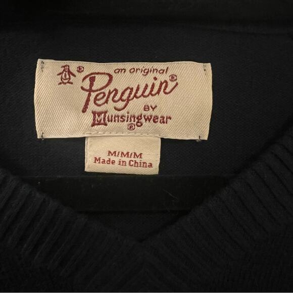 Original Penguin Navy Blue Men's Sweater Size Medium - Picture 3 of 7